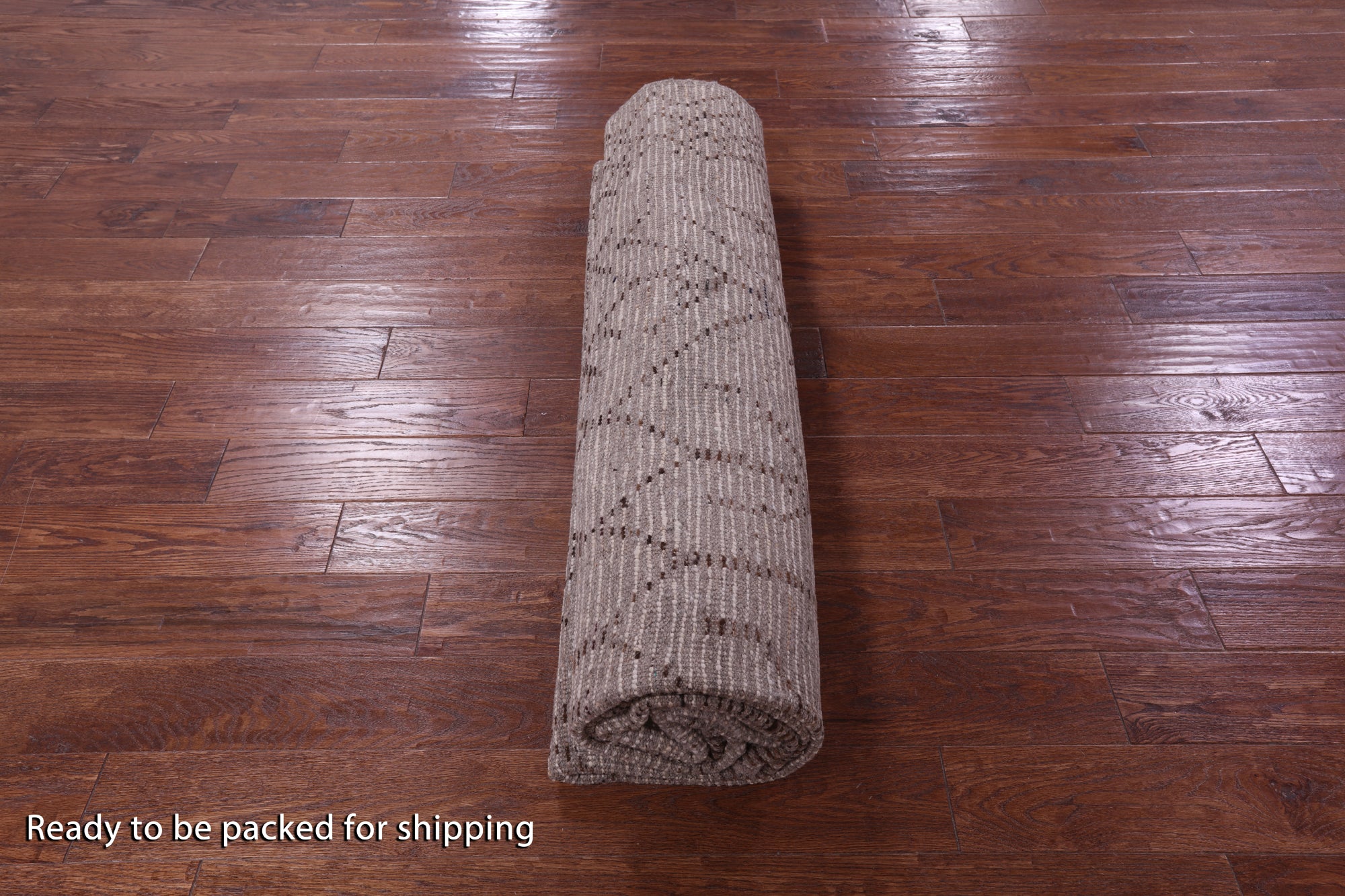 Tribal Moroccan Hand Knotted Wool On Wool Rug - 8' 4" X 9' 9" - Golden Nile
