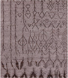 Tribal Moroccan Hand Knotted Wool On Wool Rug - 8' 4" X 9' 9" - Golden Nile