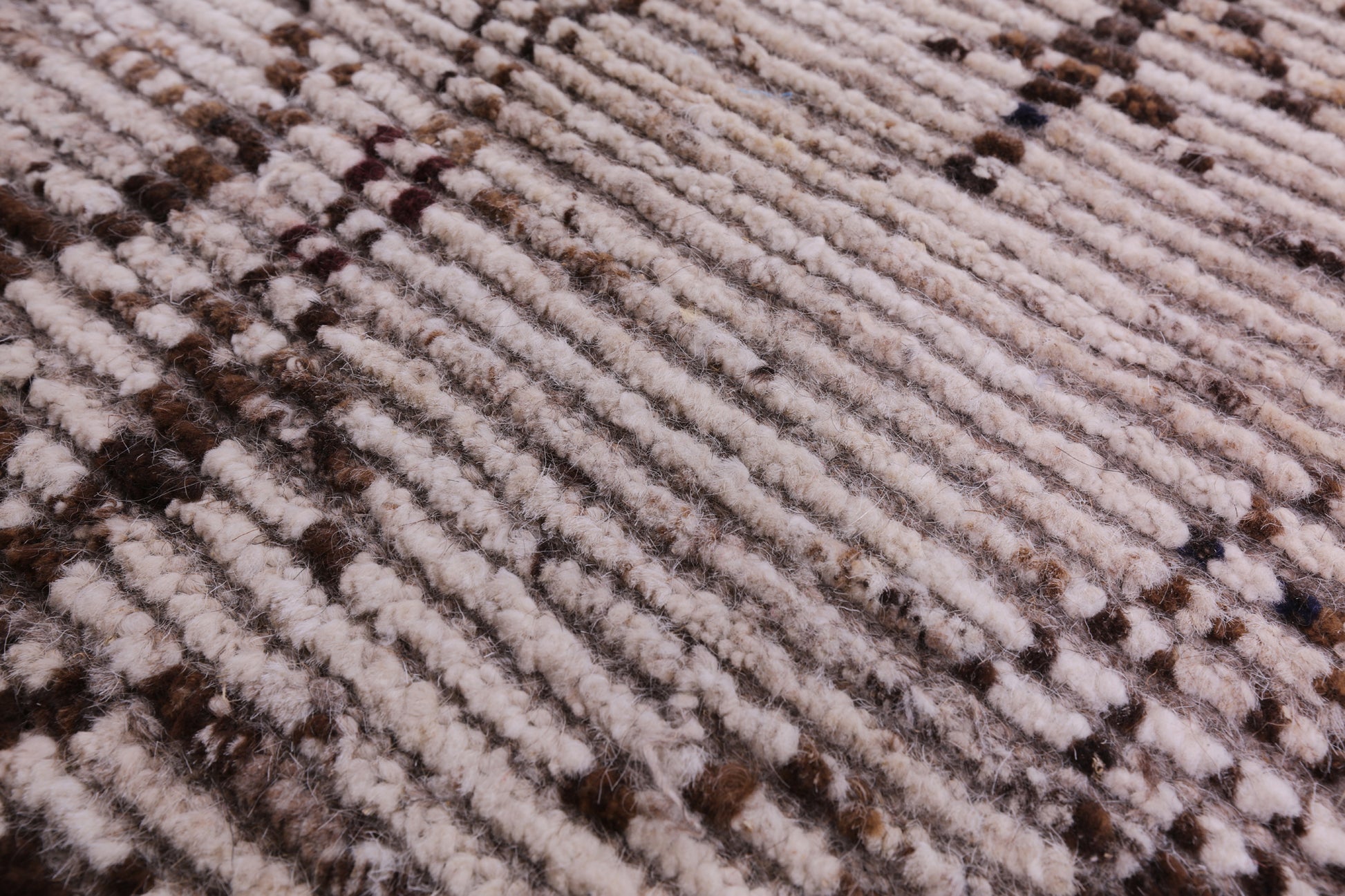 Tribal Moroccan Hand Knotted Wool On Wool Rug - 8' 4" X 9' 9" - Golden Nile