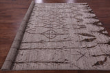 Tribal Moroccan Hand Knotted Wool On Wool Rug - 8' 4" X 9' 9" - Golden Nile
