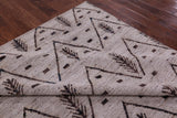 Tribal Moroccan Hand Knotted Wool On Wool Rug - 8' 3" X 9' 6" - Golden Nile