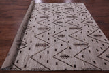 Tribal Moroccan Hand Knotted Wool On Wool Rug - 8' 3" X 9' 6" - Golden Nile