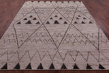 Tribal Moroccan Hand Knotted Wool On Wool Rug - 8' 2" X 9' 7" - Golden Nile
