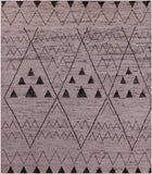 Tribal Moroccan Hand Knotted Wool On Wool Rug - 8' 2" X 9' 7" - Golden Nile