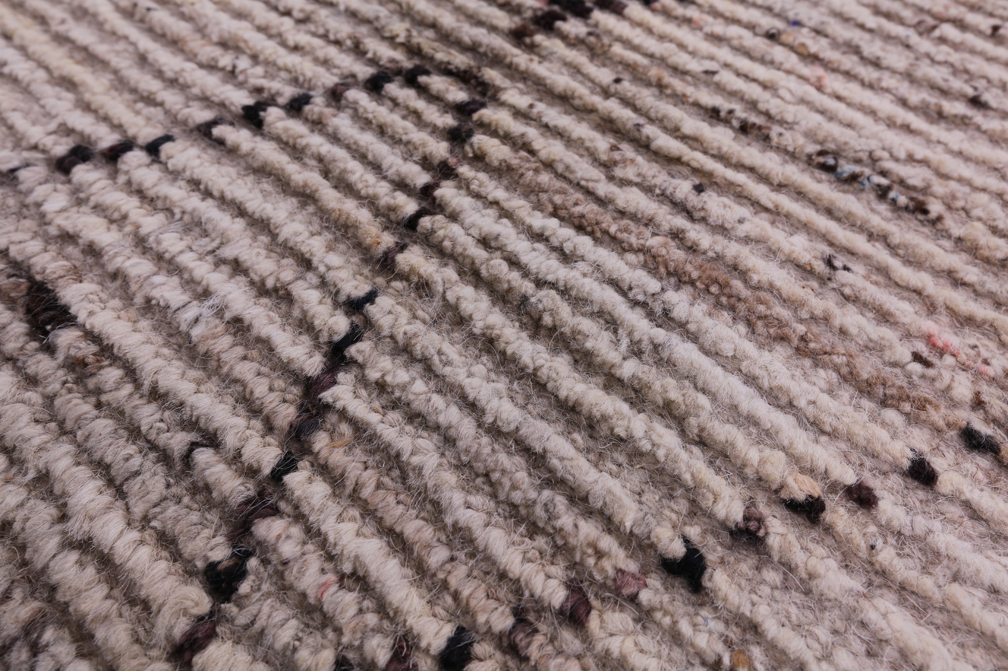 Tribal Moroccan Hand Knotted Wool On Wool Rug - 8' 2" X 9' 7" - Golden Nile