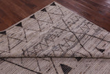 Tribal Moroccan Hand Knotted Wool On Wool Rug - 8' 2" X 9' 7" - Golden Nile