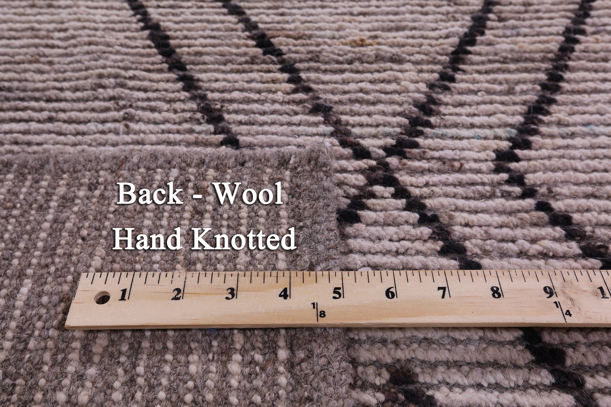 Tribal Moroccan Hand Knotted Wool On Wool Runner Rug - 3' 4" X 15' 7" - Golden Nile