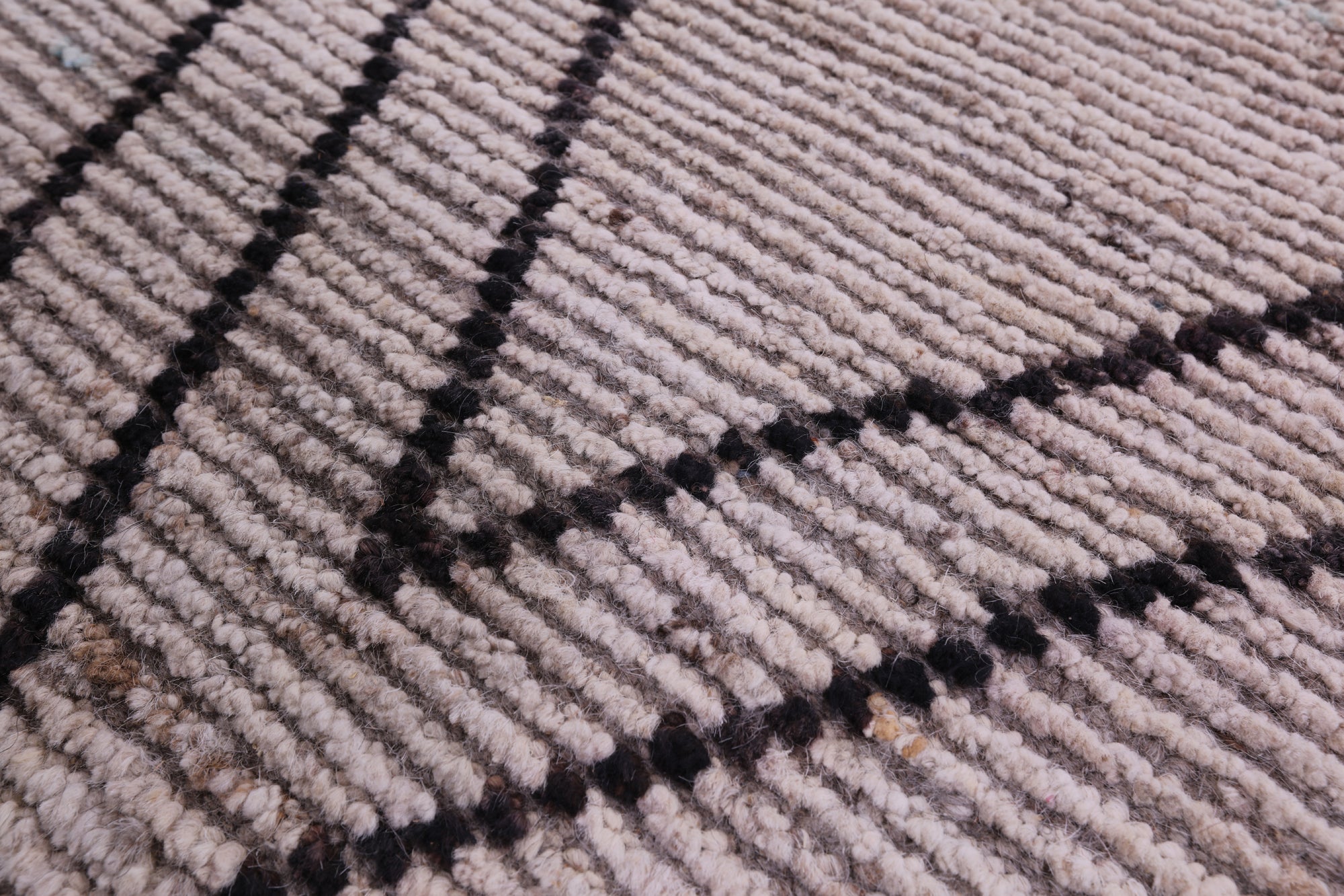 Tribal Moroccan Hand Knotted Wool On Wool Runner Rug - 3' 4" X 15' 7" - Golden Nile
