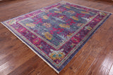 William Morris Handmade Wool Area Rug - 7' 10" X 10' 1" - Golden Nile
