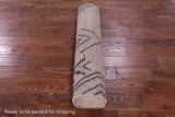 Tribal Moroccan Hand Knotted Wool On Wool Runner Rug - 3' 6" X 13' 5" - Golden Nile
