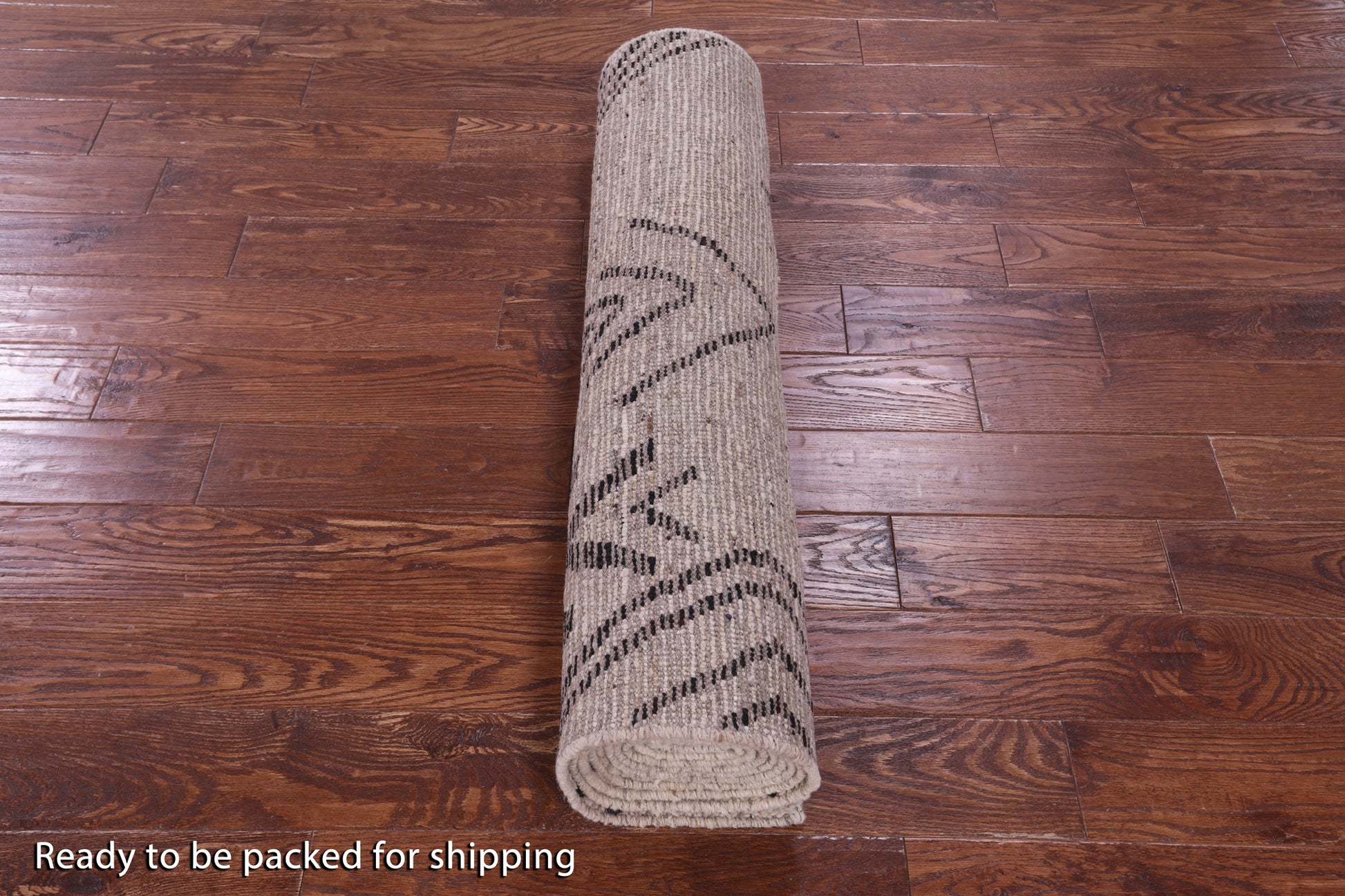 Tribal Moroccan Hand Knotted Wool On Wool Runner Rug - 3' 6" X 13' 5" - Golden Nile