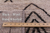 Tribal Moroccan Hand Knotted Wool On Wool Runner Rug - 3' 6" X 13' 5" - Golden Nile