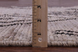 Tribal Moroccan Hand Knotted Wool On Wool Runner Rug - 3' 6" X 13' 5" - Golden Nile