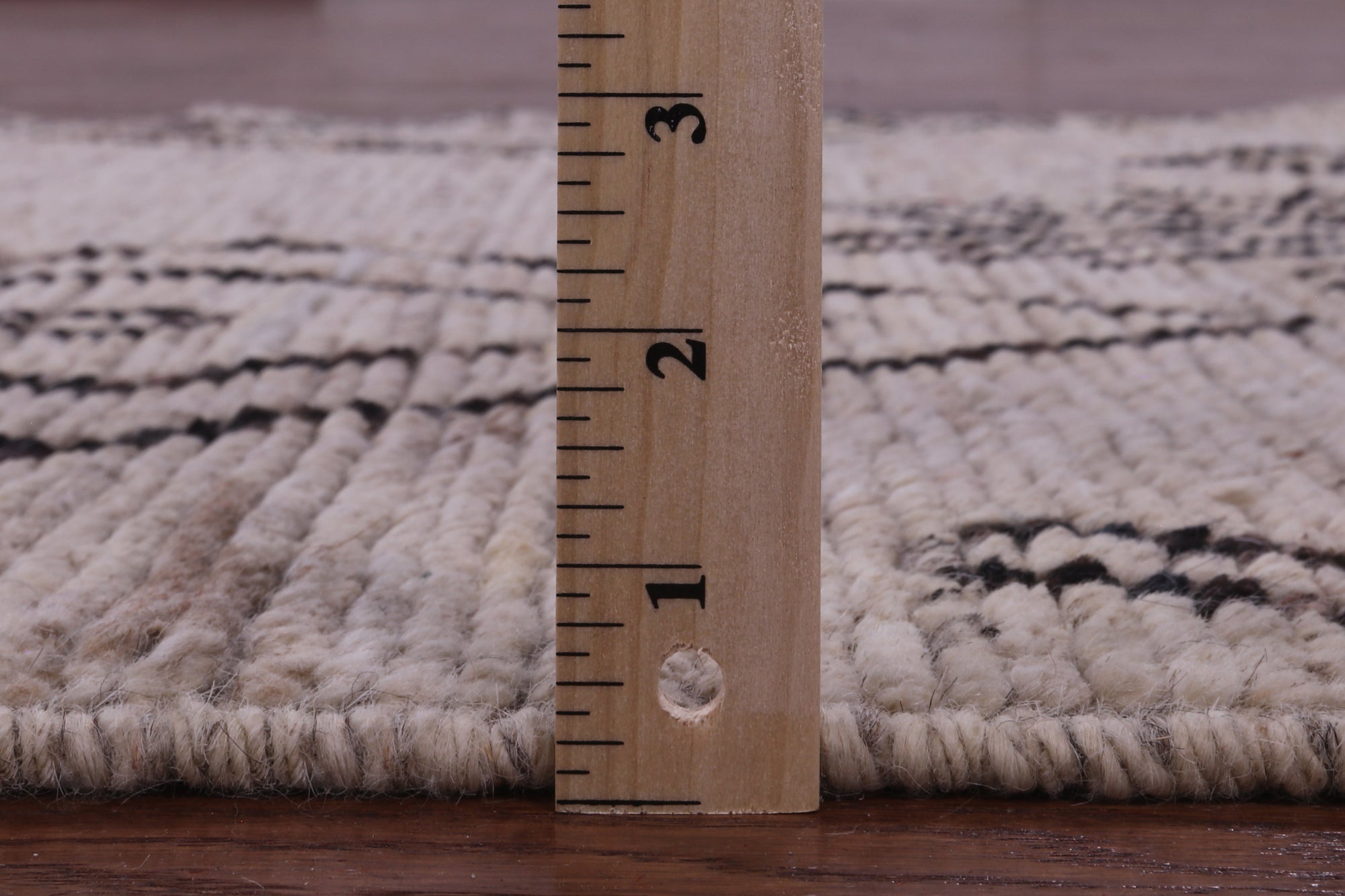 Tribal Moroccan Hand Knotted Wool On Wool Runner Rug - 3' 6" X 13' 5" - Golden Nile