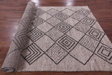 Tribal Moroccan Hand Knotted Wool On Wool Rug - 6' 8" X 18' 3" - Golden Nile