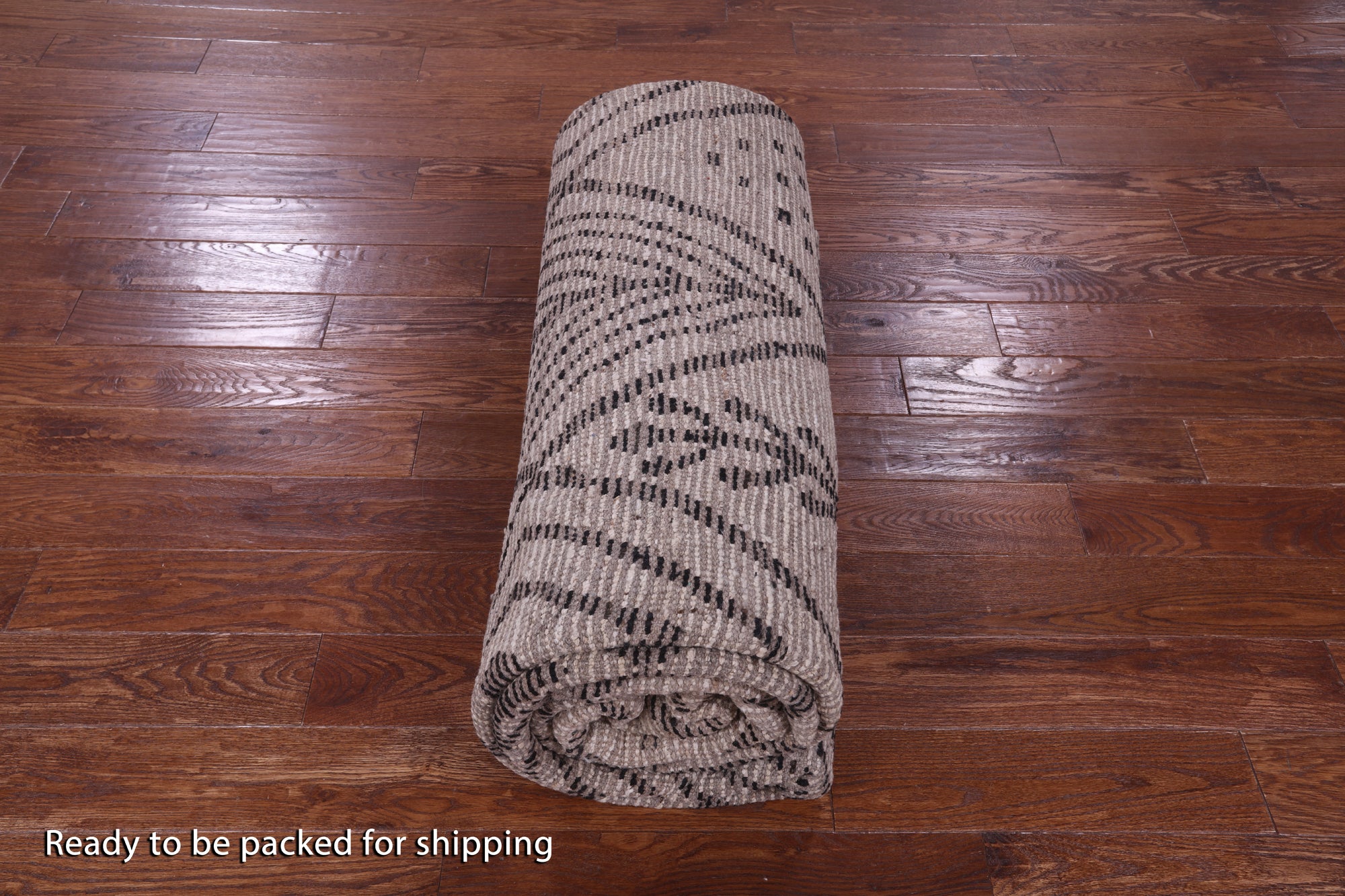 Tribal Moroccan Hand Knotted Wool On Wool Rug - 10' 2" X 13' 3" - Golden Nile