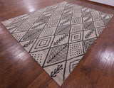 Tribal Moroccan Hand Knotted Wool On Wool Rug - 10' 2" X 13' 3" - Golden Nile