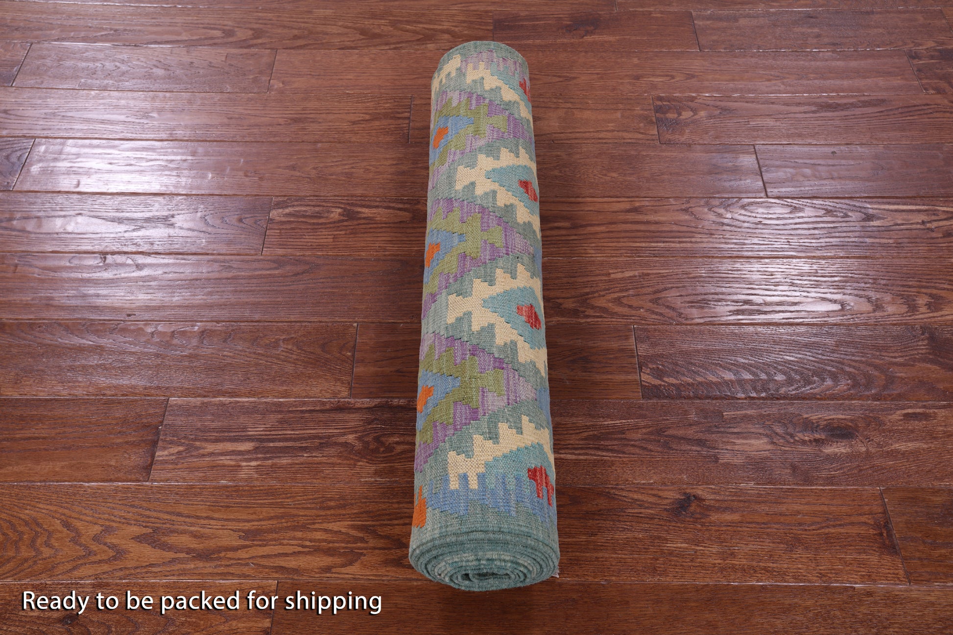Reversible Kilim Flat Weave Wool On Wool Runner Rug - 2' 9" X 15' 11" - Golden Nile