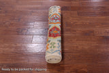 Reversible Kilim Flat Weave Wool On Wool Runner Rug - 2' 9" X 12' 10" - Golden Nile