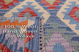 Reversible Kilim Flat Weave Wool On Wool Runner Rug - 2' 9" X 16' 1" - Golden Nile