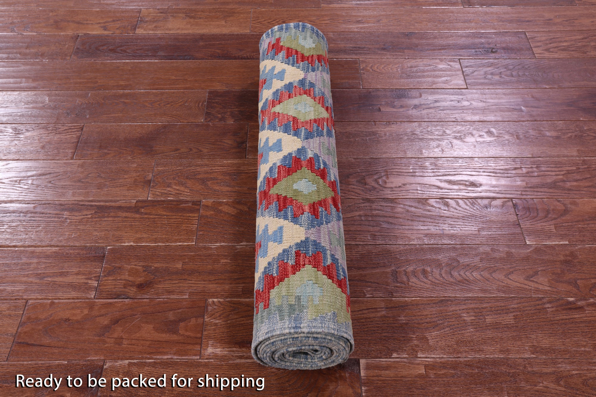 Reversible Kilim Flat Weave Wool On Wool Runner Rug - 2' 9" X 16' 1" - Golden Nile