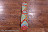 Reversible Kilim Flat Weave Wool On Wool Runner Rug - 2' 11" X 16' 1" - Golden Nile