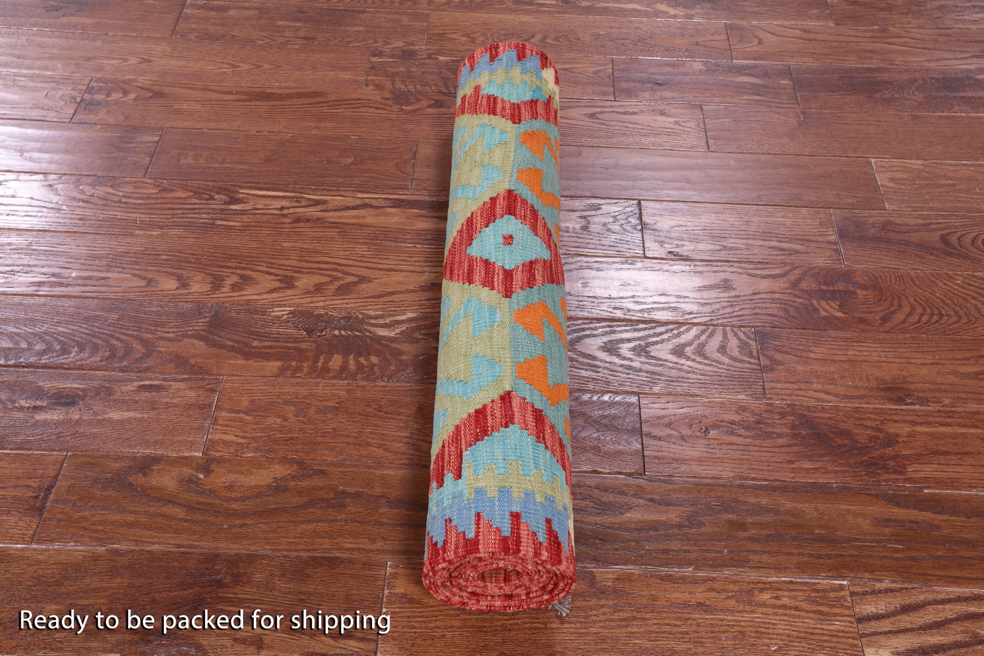 Reversible Kilim Flat Weave Wool On Wool Runner Rug - 2' 11" X 16' 1" - Golden Nile