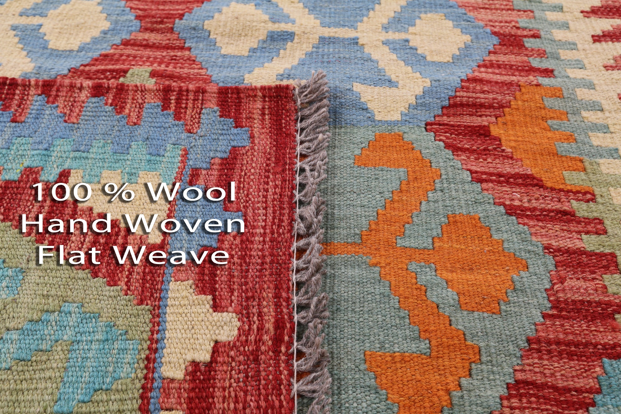 Reversible Kilim Flat Weave Wool On Wool Runner Rug - 2' 11" X 16' 1" - Golden Nile