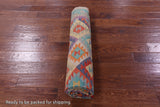 Reversible Kilim Flat Weave Wool On Wool Rug - 6' 8" X 9' 6" - Golden Nile
