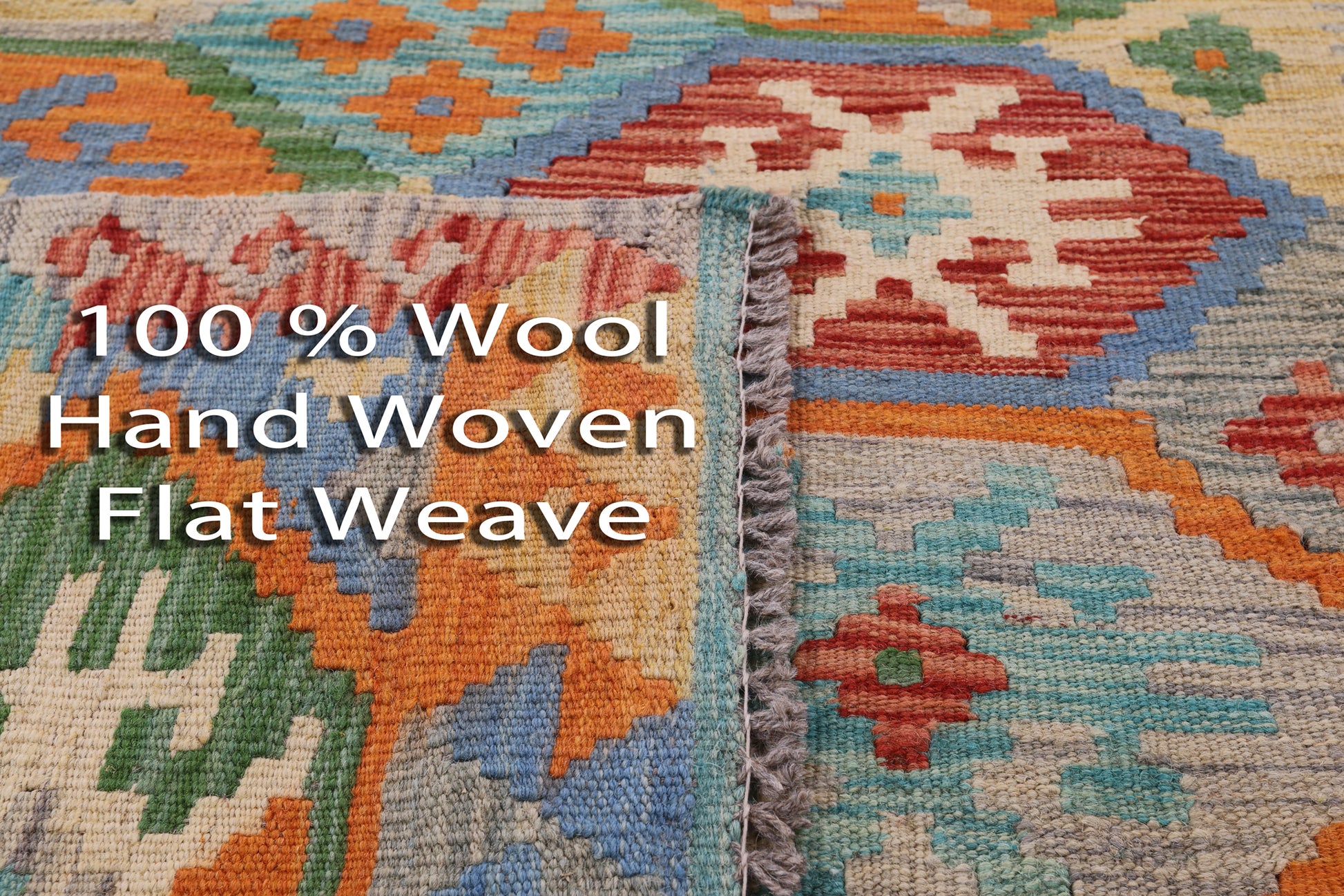 Reversible Kilim Flat Weave Wool On Wool Runner Rug - 2' 10" X 16' 1" - Golden Nile