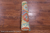 Reversible Kilim Flat Weave Wool On Wool Runner Rug - 2' 10" X 16' 1" - Golden Nile