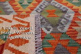 Reversible Kilim Flat Weave Wool On Wool Rug - 6' 8" X 10' 0" - Golden Nile