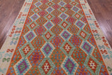Reversible Kilim Flat Weave Wool On Wool Rug - 6' 9" X 10' 1" - Golden Nile
