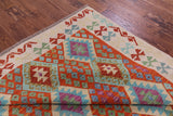 Reversible Kilim Flat Weave Wool On Wool Rug - 6' 9" X 10' 1" - Golden Nile