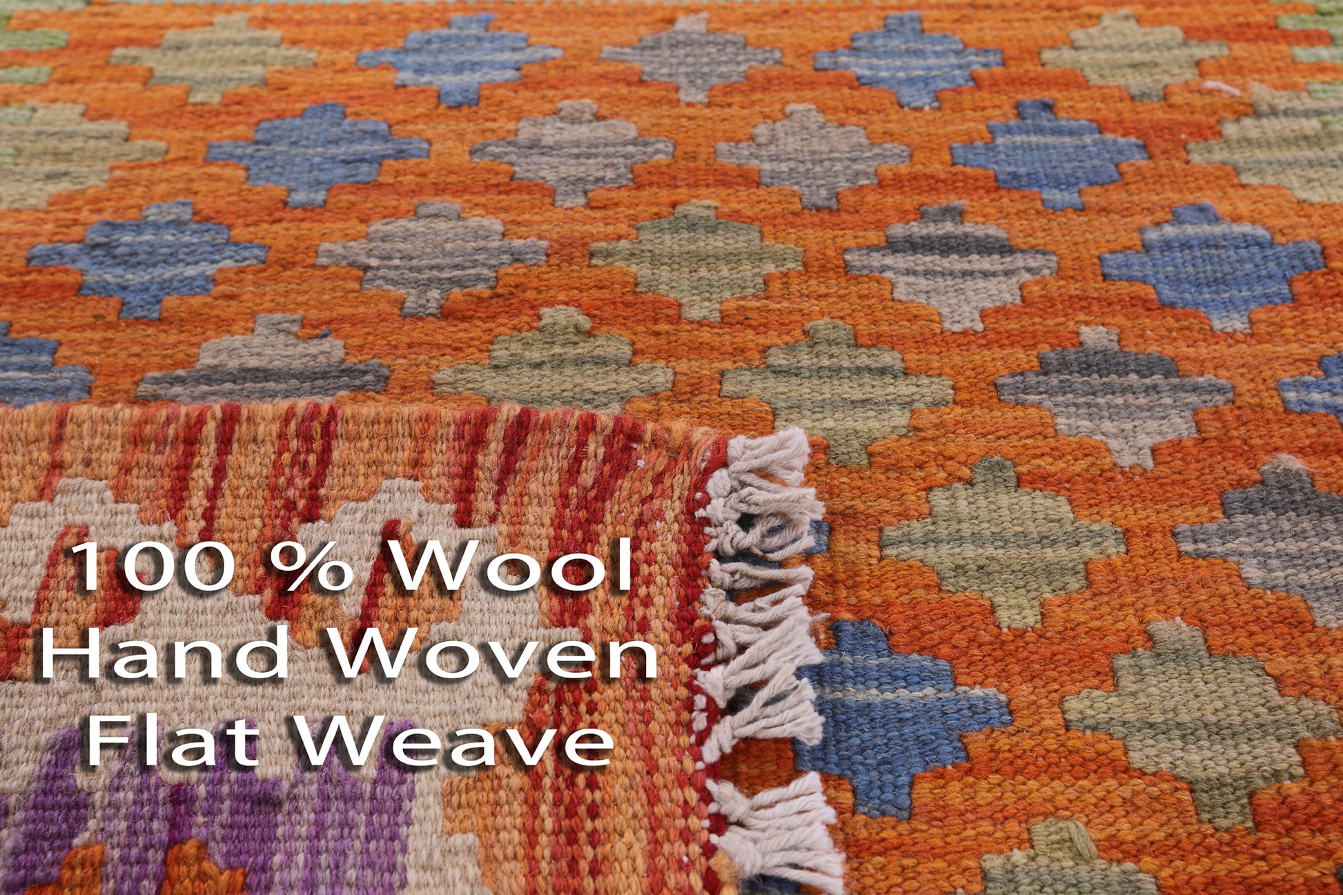 Reversible Kilim Flat Weave Wool On Wool Runner Rug - 2' 9" X 9' 5" - Golden Nile