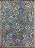 Reversible Kilim Flat Weave Wool On Wool Rug - 5' 11" X 8' 6" - Golden Nile