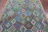 Reversible Kilim Flat Weave Wool On Wool Rug - 5' 11" X 8' 6" - Golden Nile
