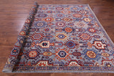 Persian Fine Serapi Hand Knotted Wool Rug - 8' 11" X 12' 1" - Golden Nile