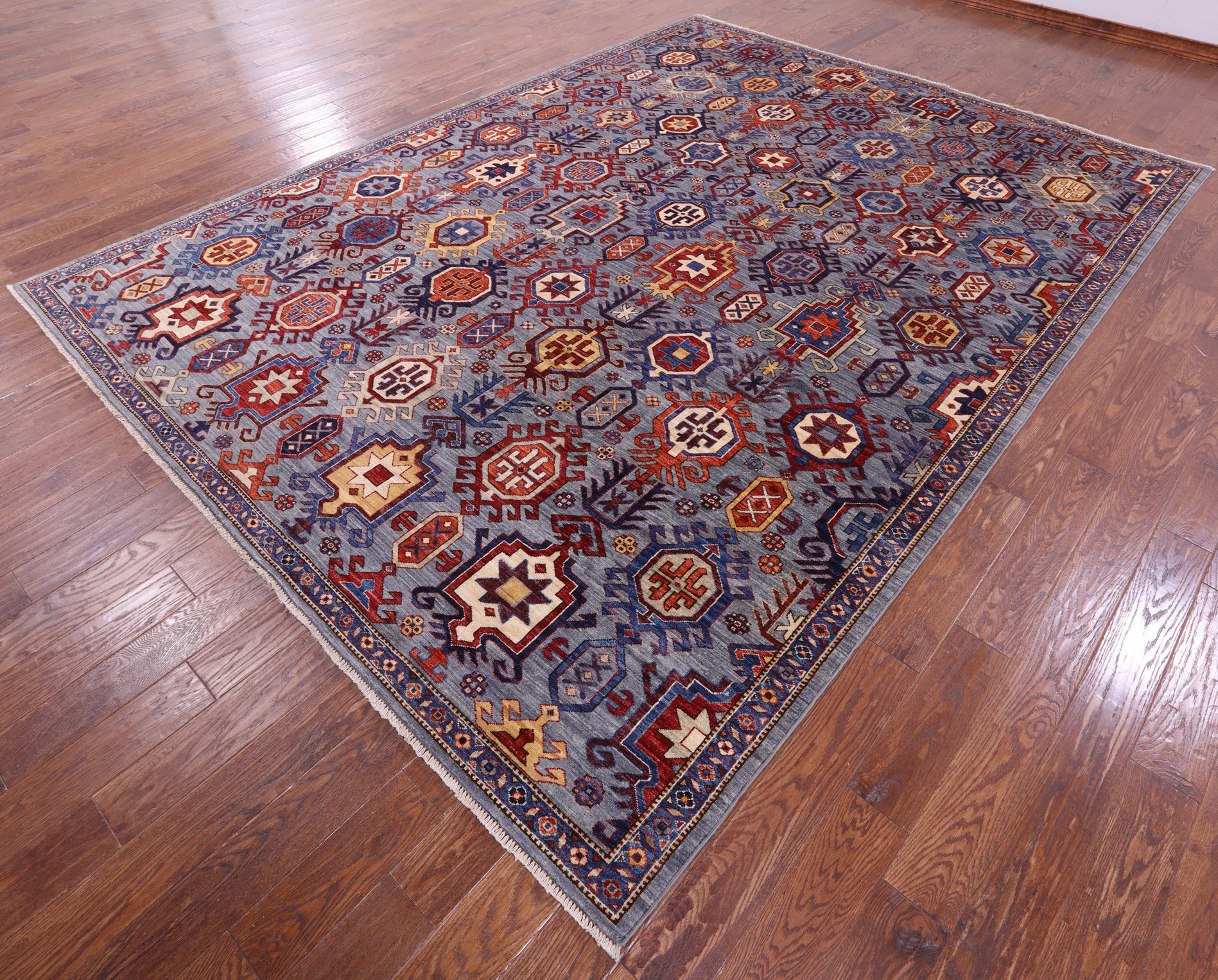 Persian Fine Serapi Hand Knotted Wool Rug - 8' 11" X 12' 1" - Golden Nile