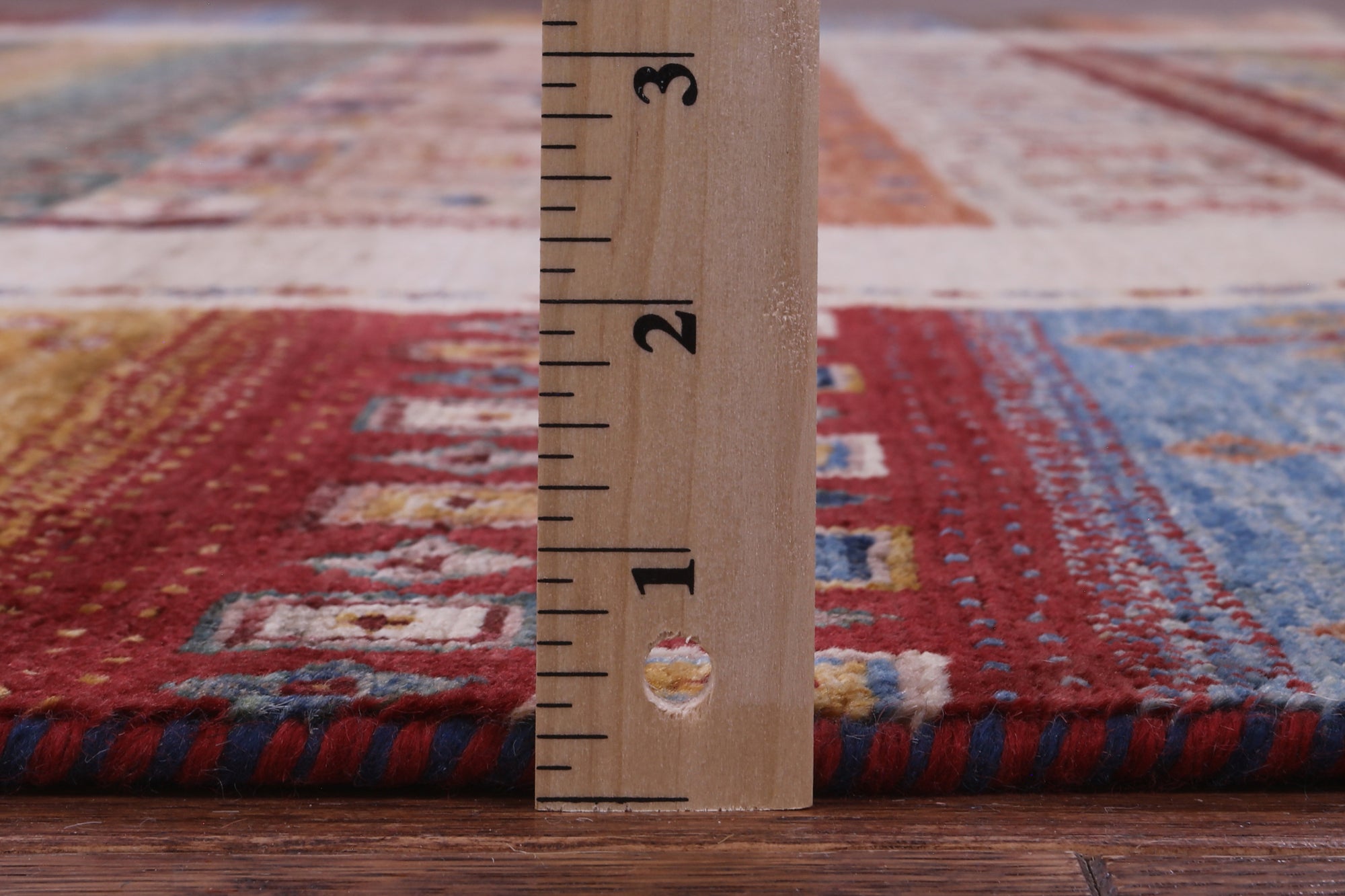 Tribal Persian Gabbeh Hand Knotted Wool Rug - 8' 0" X 9' 9" - Golden Nile