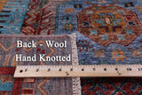 Turkmen Ersari Handmade Wool Rug - 8' 8" X 12' 0" - Golden Nile