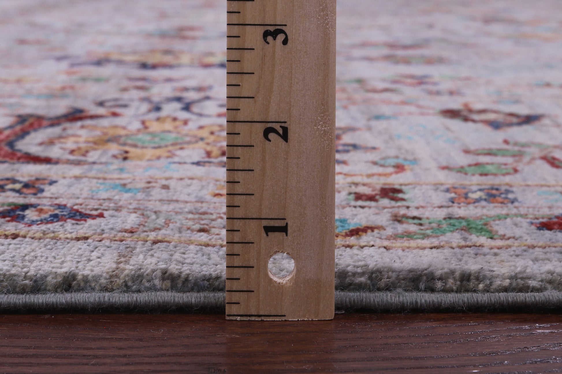 Grey Peshawar Hand Knotted Wool Rug - 8' 11" X 11' 11" - Golden Nile