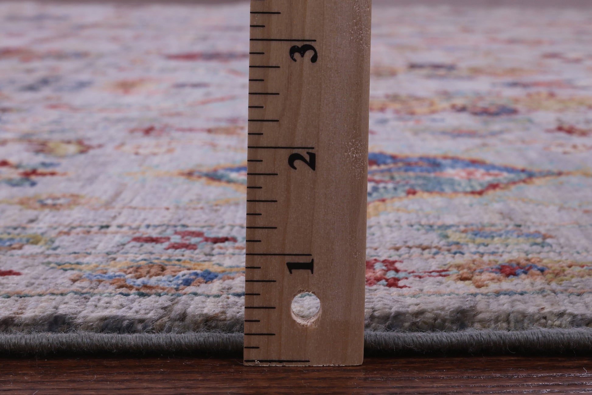 Grey Peshawar Hand Knotted Wool Rug - 8' 0" X 9' 10" - Golden Nile