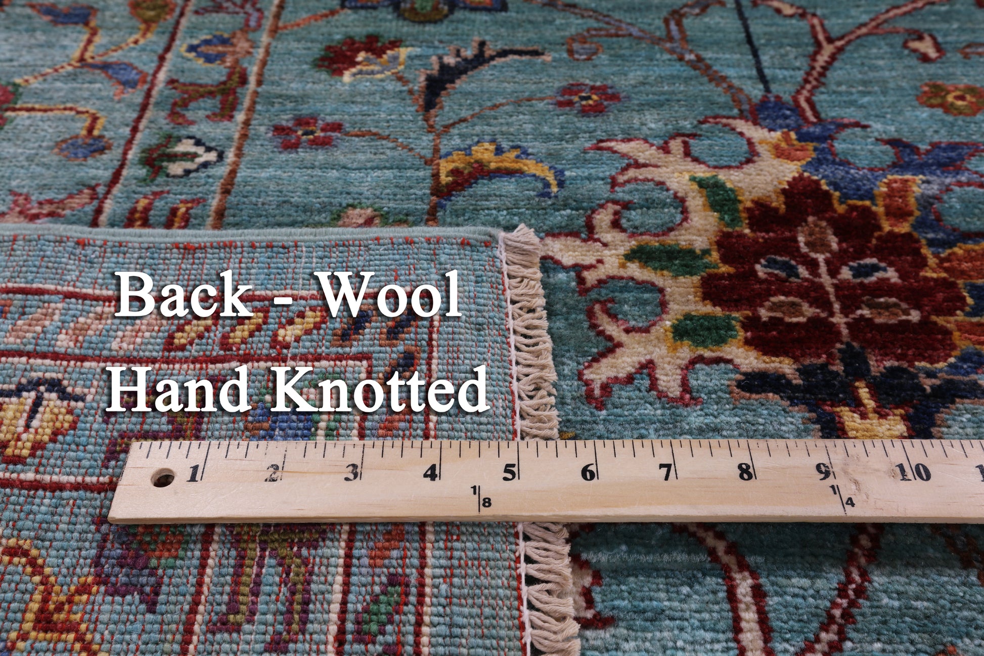 Peshawar Hand Knotted Wool Rug - 6' 10" X 10' 0" - Golden Nile