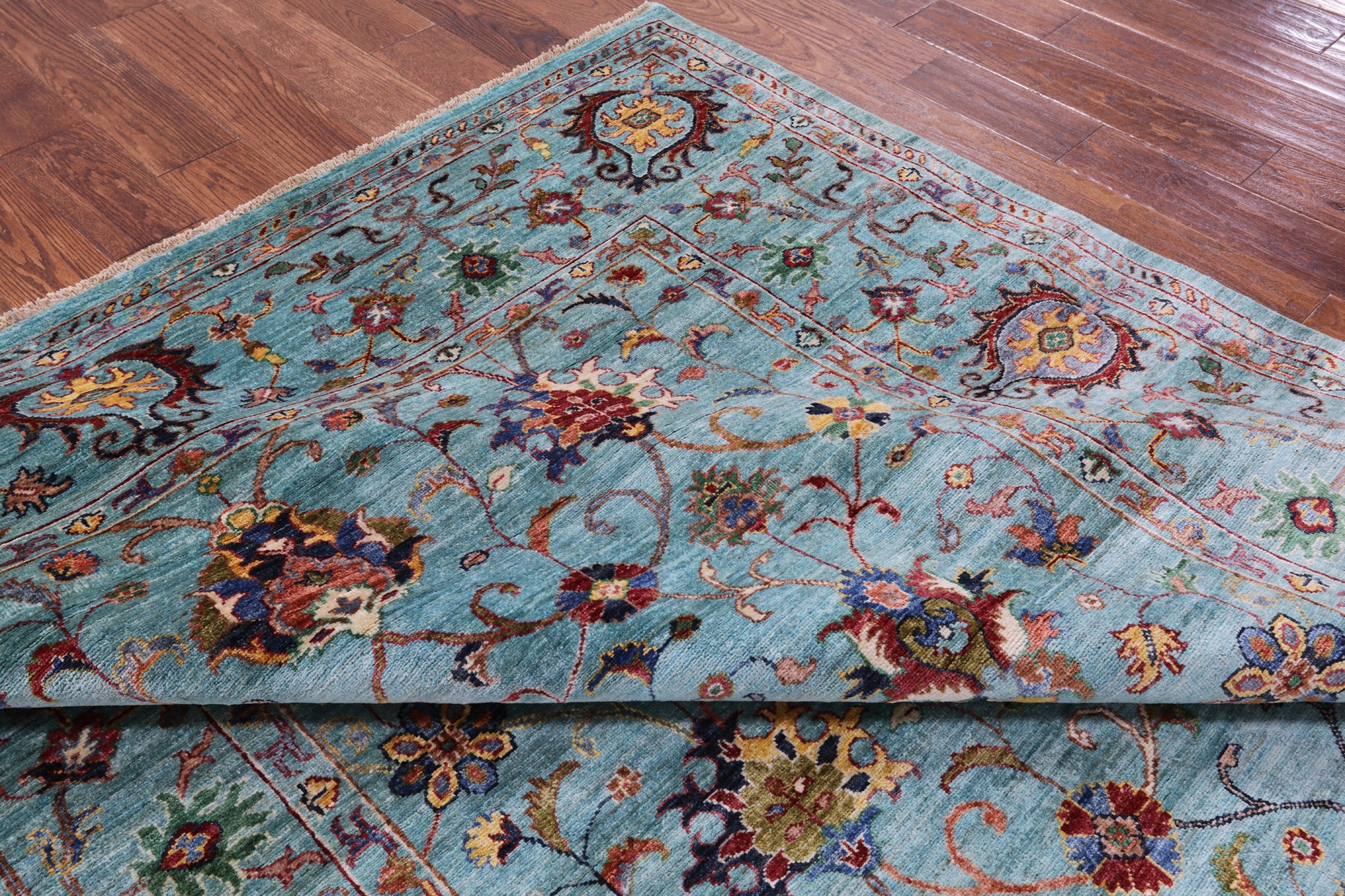 Peshawar Hand Knotted Wool Rug - 6' 10" X 10' 0" - Golden Nile