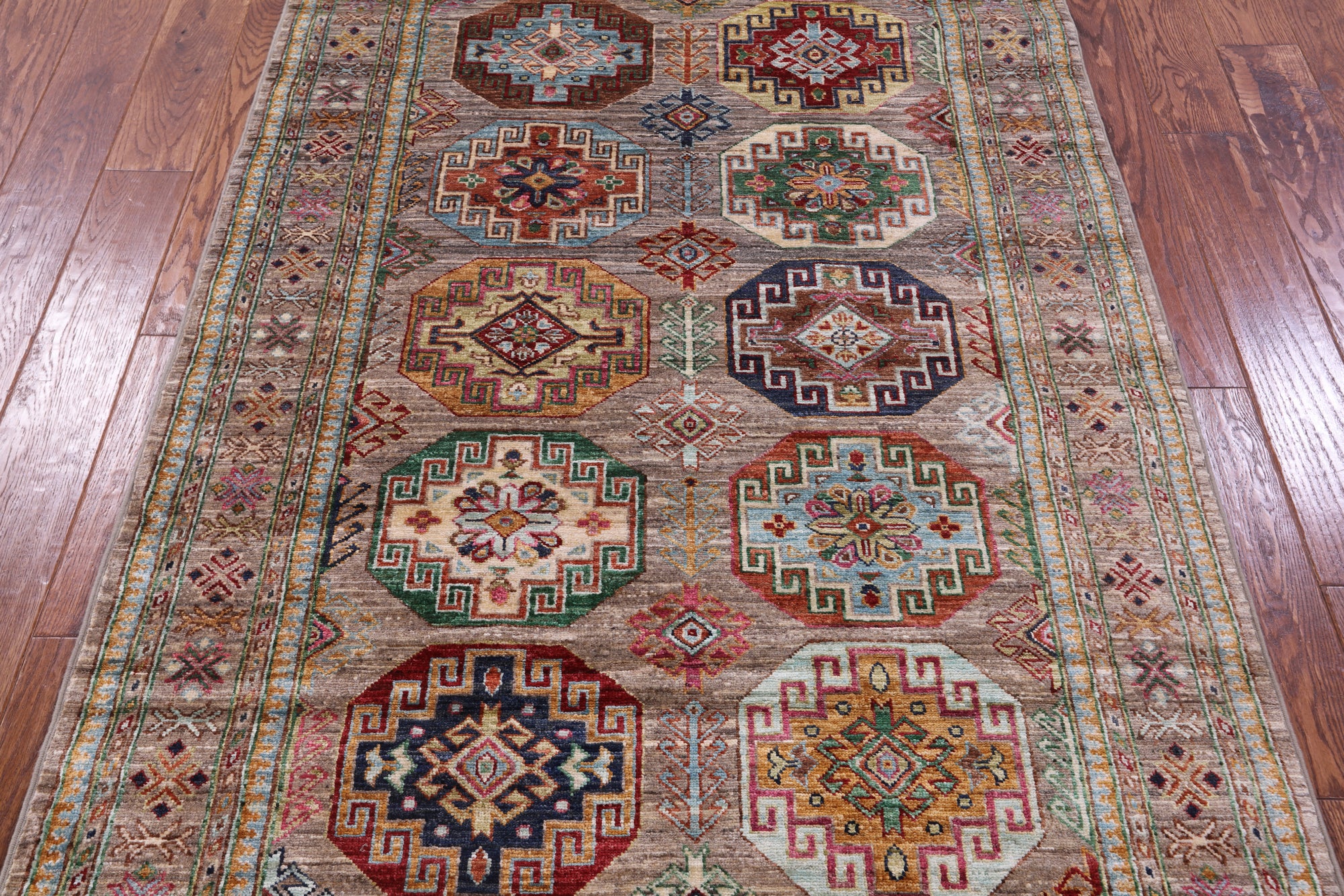 Turkmen Ersari Hand Knotted Wool Rug - 4' 2" X 6' 4" - Golden Nile
