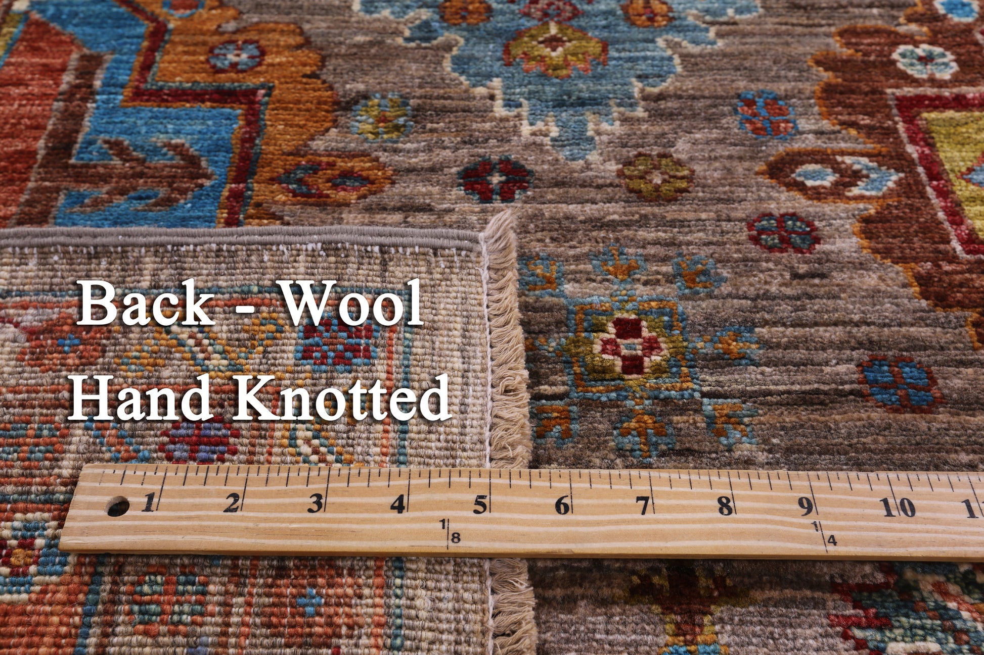 Super Kazak Hand Knotted Wool Rug - 5' 8" X 8' 2" - Golden Nile