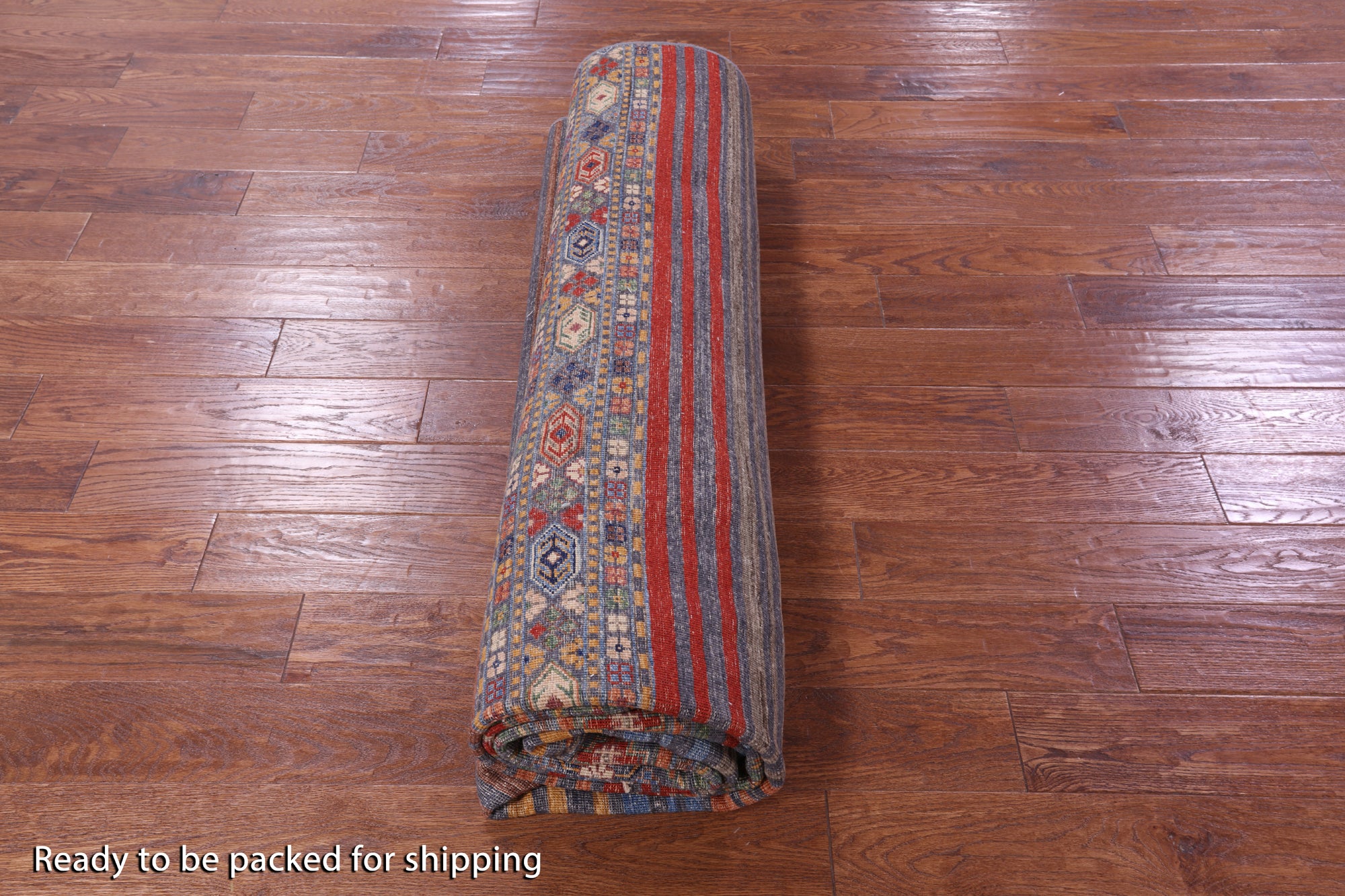 Khorjin Persian Gabbeh Hand Knotted Wool Rug - 8' 3" X 10' 5" - Golden Nile