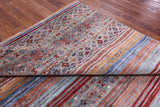 Khorjin Persian Gabbeh Handmade Wool Rug - 6' 8" X 9' 8" - Golden Nile