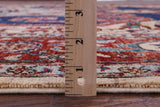 Blue Persian Fine Serapi Hand Knotted Wool Rug - 8' 10" X 11' 11" - Golden Nile